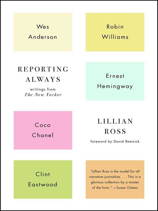 Title details for Reporting Always by Lillian Ross - Wait list